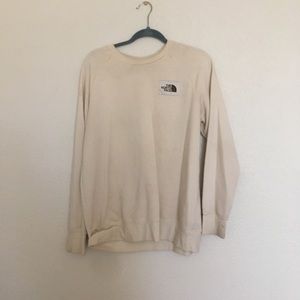 Cream The North Face crewneck sweatshirt size XL